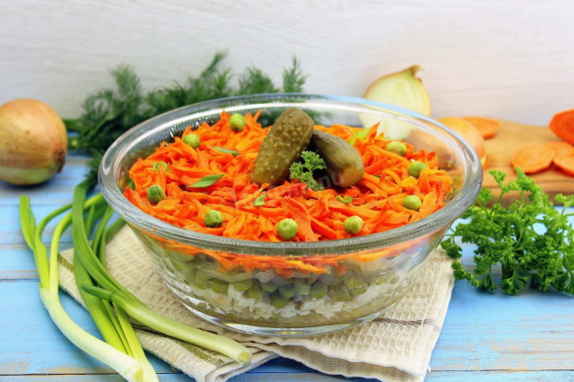 Салат з куркою і солоними огірками рецепт з фото покроково 