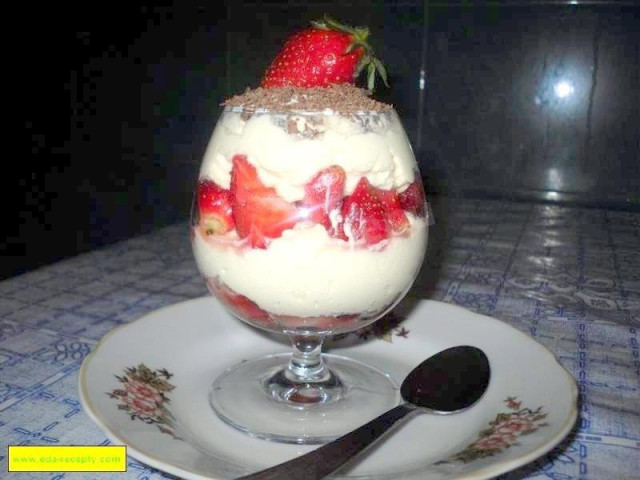 Сирний десерт з ягодами і фруктами рецепт з фото покроково 