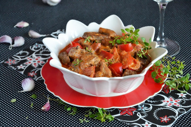 М'ясо в соусі на сковороді з овочами рецепт з фото покроково і відео 