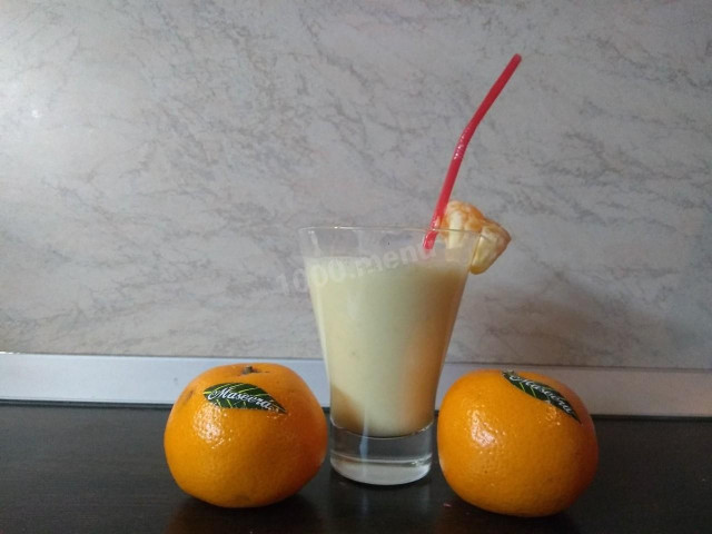Апельсиново-банановий смузі на кефірі рецепт з фото крок за кроком 