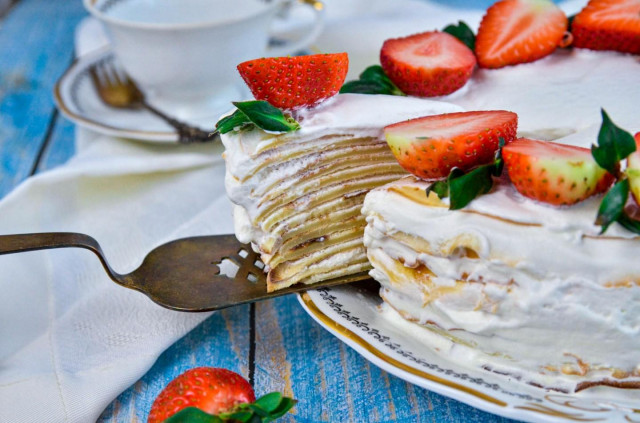 Французький млинцевий торт Крепвіль і 15 схожих рецептів: відео, фото, калорійність, відгуки 