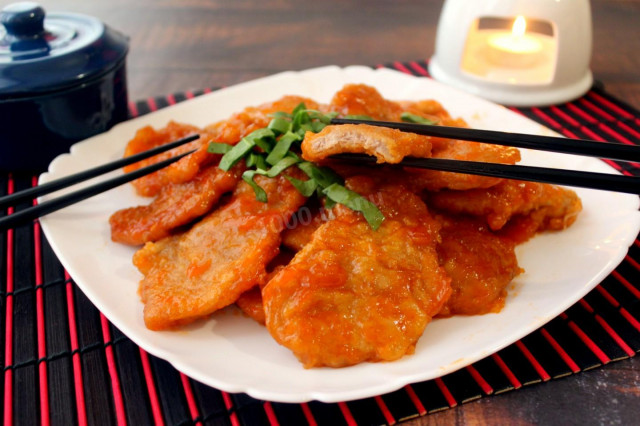 Габаджоу в кисло-солодкому соусі по-китайськи рецепт з фото покроково 