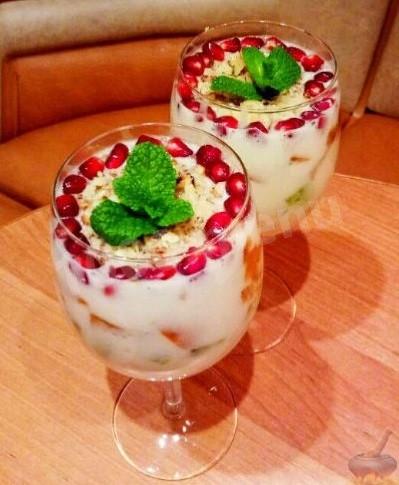 Зефірний десерт з фруктами рецепт з фото 