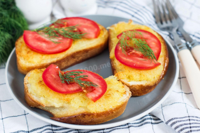 Бутерброди з картоплею на сковороді рецепт з фото покроково 