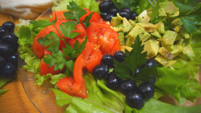 Салат з авокадо і виноградом рецепт з фото покроково і відео 