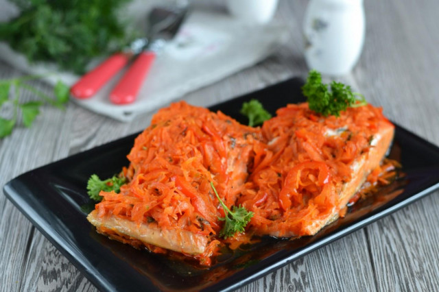 Тушкована риба в духовці з овочами рецепт з фото покроково і відео 