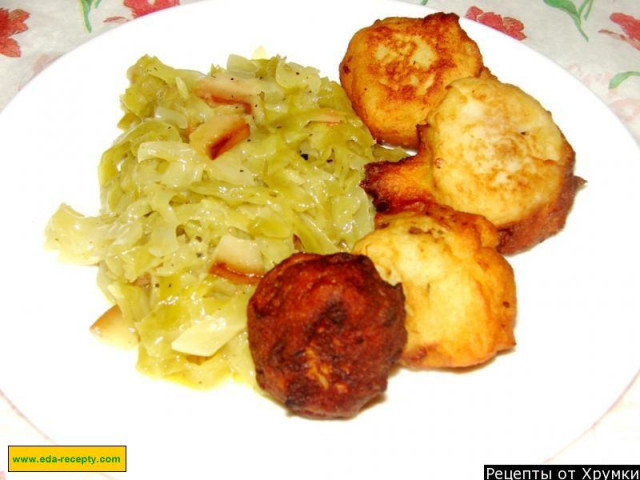 Кнедлики картопляні з капустою по-чеськи рецепт з фото покроково 