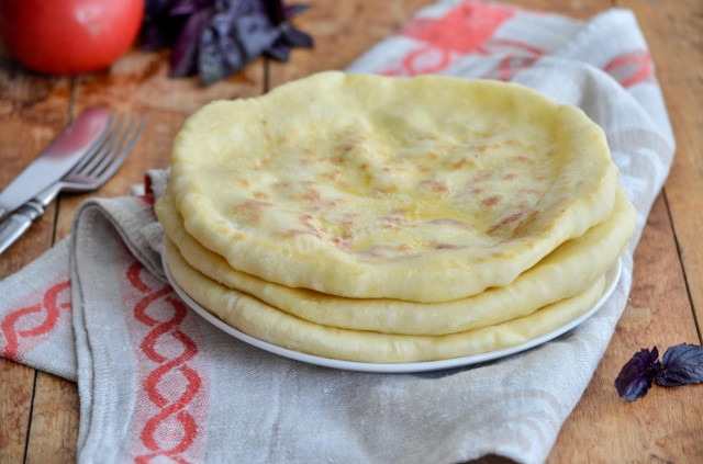 Хачапурі з начинкою з ропні сиру без зелені рецепт з фото покроково 