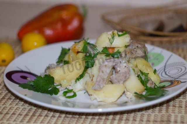 Свинина з патисоном картоплею болгарським перцем в рукаві рецепт з фото покроково і відео 