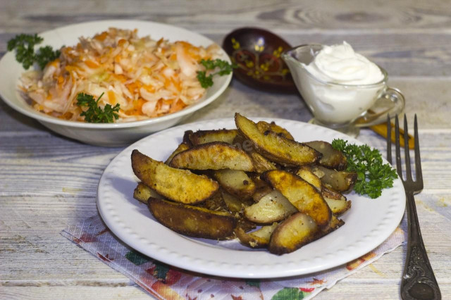 Картопля на салі з часником і борошном рецепт з фото покроково і відео 