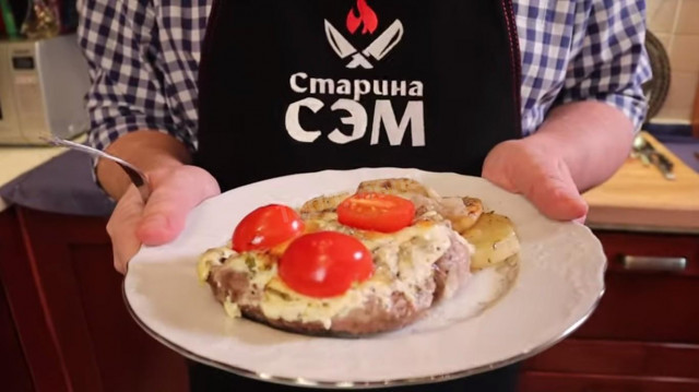 М'ясо по-французьки з грецьким йогуртом рецепт з фото покроково і відео 
