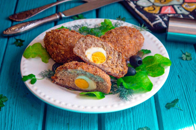 Зрази м'ясні з перепелиним яйцем в духовці рецепт з фото покроково і відео 