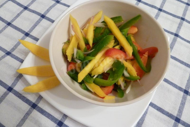 Салат з манго і цибулею рецепт з фото покроково 