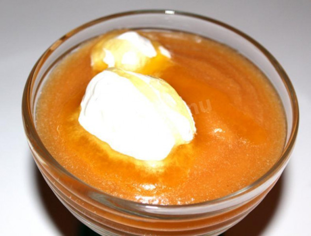 Десерт крем-пюре з гарбуза з фруктами рецепт з фото покроково 