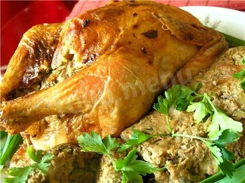 Фаршироване курча по-арабськи рецепт з фото 
