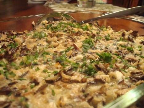 Яєчня з диким рисом і грибами рецепт з фото 