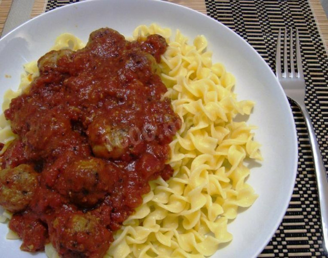 Фрикадельки з яловичини з томатами по-італійськи рецепт з фото покроково 