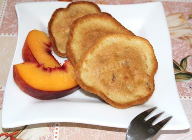 Оладки з персиками рецепт з фото покроково 