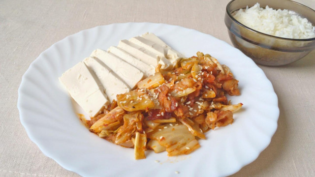 Тофу Кимчи - смажена свинина з кимчи по-корейськи рецепт з фото покроково і відео 
