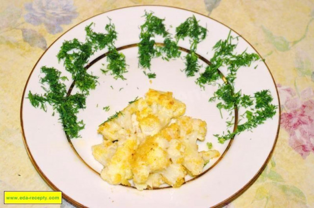 Смажена цвітна капуста в сухарях з яйцем на сковороді рецепт з фото покроково 