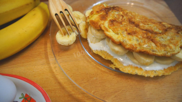 Овсяноблін з бананами на молоці на сніданок рецепт з фото покроково і відео 