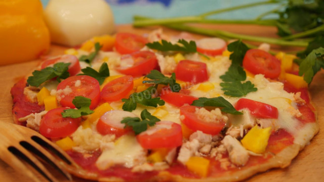 Лінива піца з тіста на кефірі на сковороді рецепт з фото покроково і відео 
