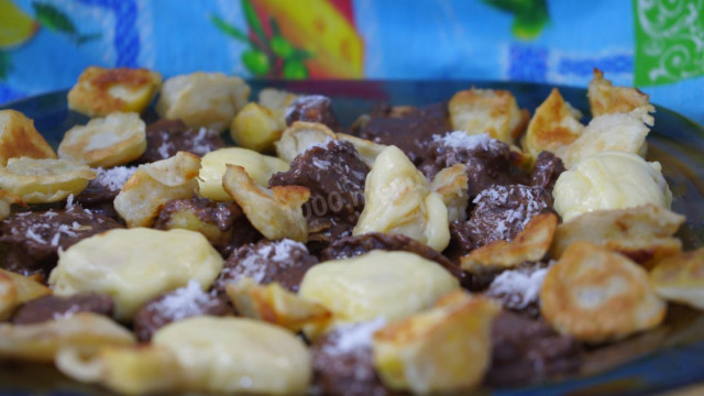 Ніжний фруктовий десерт з шоколадом і сиром рецепт з фото покроково і відео 