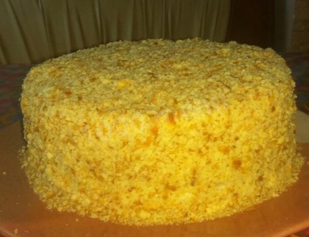 Сирний торт на сковороді Пломбір рецепт з фото 