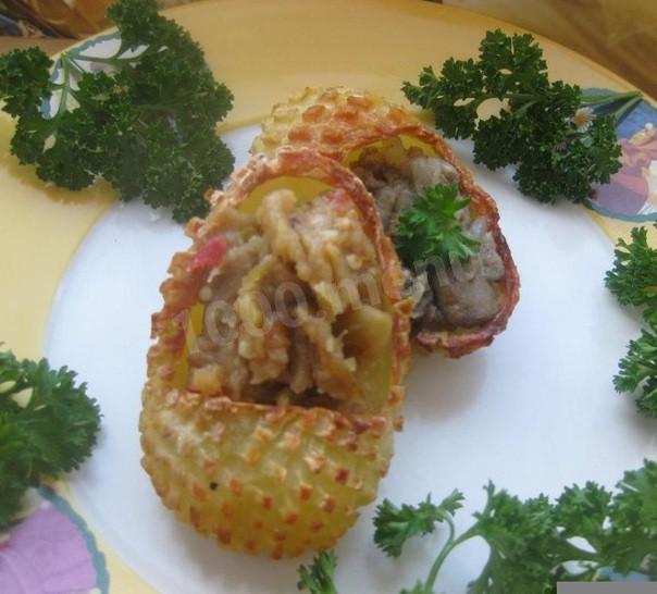 Картопляні постоли з грибами і баклажанами рецепт з фото покроково 