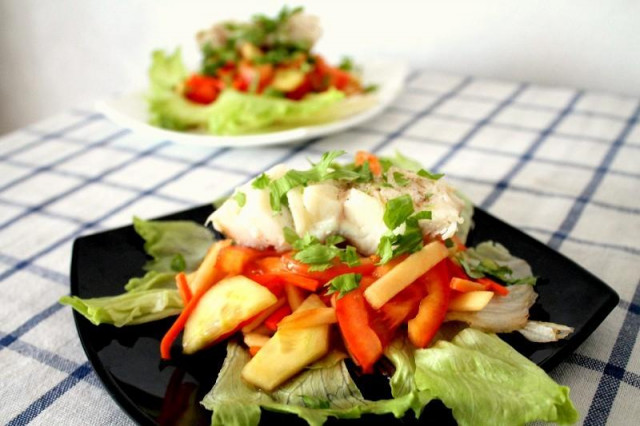 Рибний салат з тріски рецепт з фото покроково 