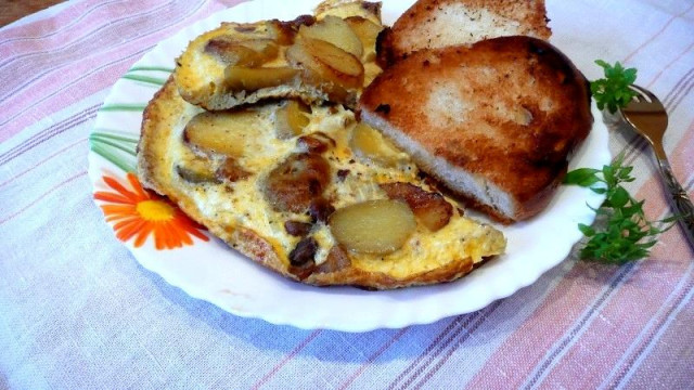 Омлет з картоплею від Поля Бокюза рецепт з фото покроково 