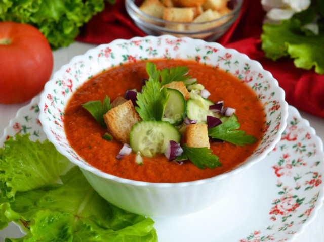 Гаспачо суп класичний рецепт з фото покроково і відео 