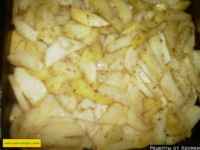 Картопля з м'ясом в духовці рецепт з фото покроково 