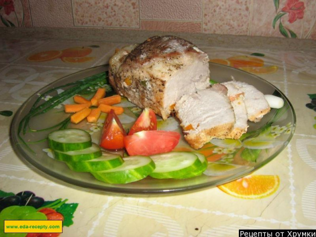 Свинина в духовці з черемшею рецепт з фото покроково 
