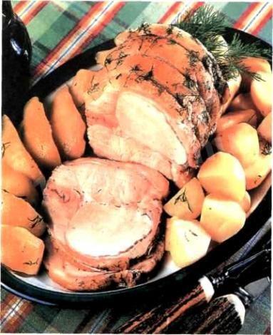 Печеня зі свинини з грушами рецепт з фото 