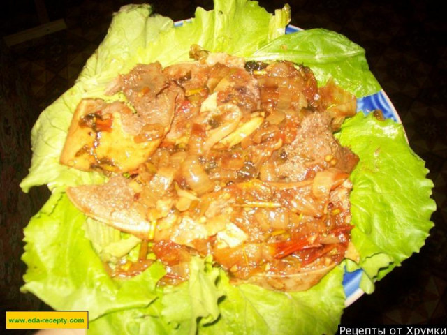 Тушкований яловичий язик з овочами рецепт з фото покроково 