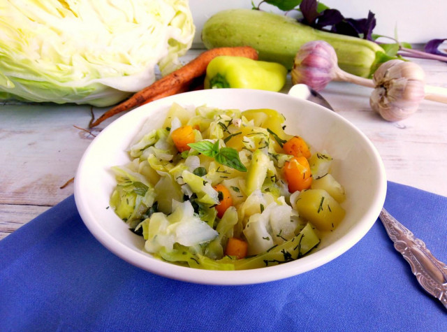 Овочеве рагу з капустою рецепт з фото покроково і відео 