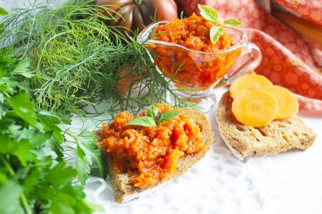 Ікра з моркви з томатною пастою рецепт з фото покроково і відео 