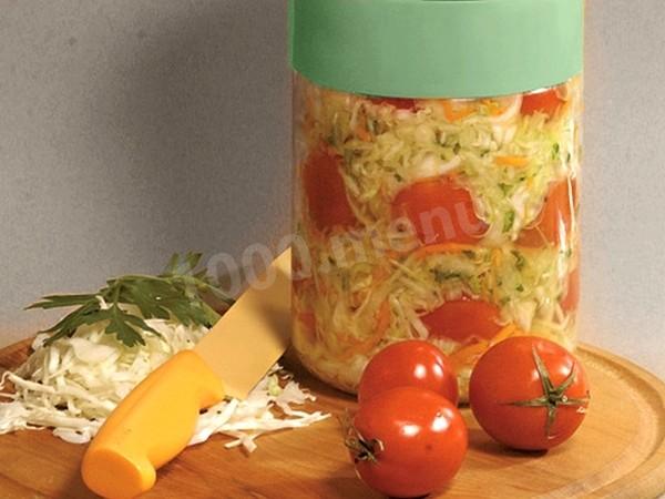 Асорті на зиму з овочів томати і капуста без стерилізації рецепт з фото покроково 