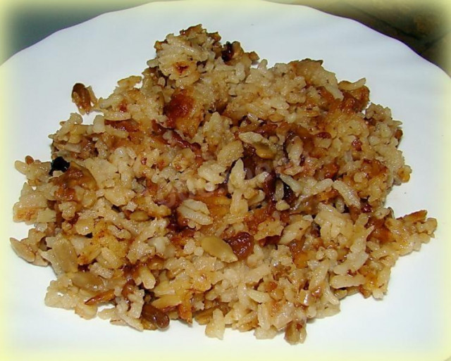 Рис з родзинками рецепт з фото покроково 