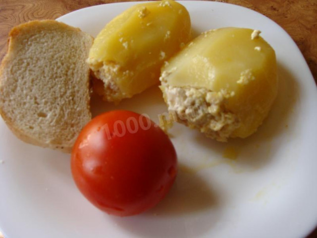 Картопля з фаршем рецепт з фото покроково 