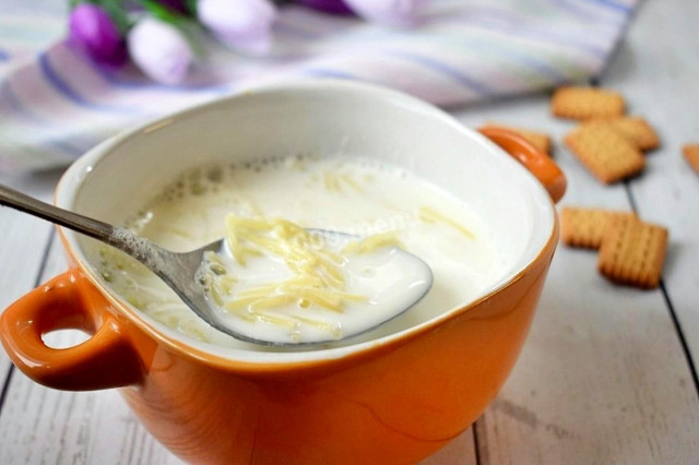 Молочний суп з вермішеллю для дитини рецепт з фото покроково і відео 
