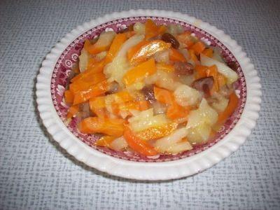 Цимес з моркви, яблук і родзинок рецепт з фото 