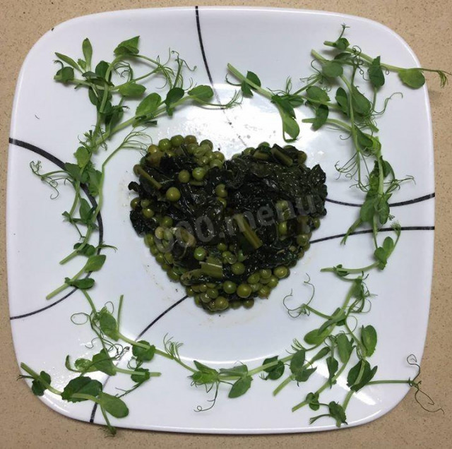 Зелений горошок по французьки з капустою кале рецепт з фото покроково 