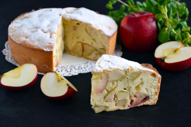 Шарлотка класична з яблуками в духовці пишна рецепт з фото покроково і відео 
