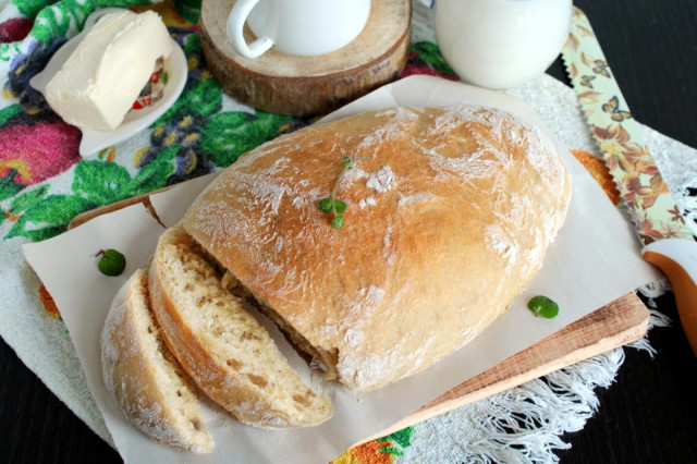 Хліб чіабатта в духовці рецепт з фото покроково і відео 