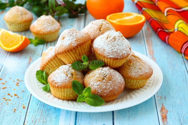 Апельсинові кекси в духовці рецепт з фото покроково і відео 