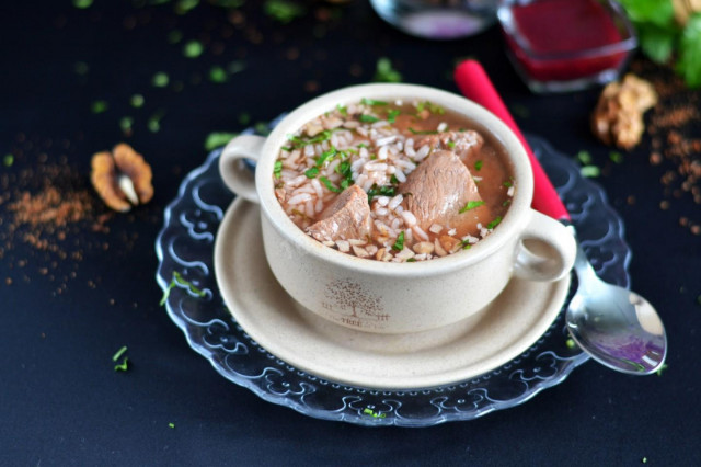 Суп харчо з яловичини з рисом рецепт з фото покроково і відео 