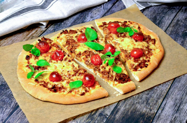 Піца з фаршем в духовці рецепт з фото покроково і відео 