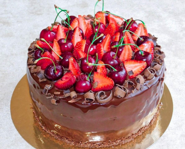 Простий і смачний шоколадний торт рецепт з фото покроково 